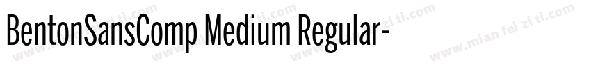 BentonSansComp Medium Regular字体转换